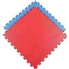 Donatif Tappetino Palestra Tatami Puzzle EVA 100x100x2 cm Rosso/Blu | Piastrella modulare da 1 mq a incastro, gomma antitrauma e antiscivolo, per yoga, pilates e corpo libero, uso interno