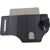 Kivivaka Marsupio impermeabile da 19,1 cm per chiavi della torcia elettrica (nero) | Pelle sintetica, finitura resistente all'acqua, dimensioni 19,1 x 14,7 cm, contiene penne per torcia e chiavi