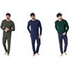 Sergio Tacchini pigiama uomo SERGIO TACCHINI invernale caldo COTONE polsino bottoni 5 colori