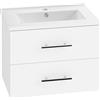 HOMCOM Mobile Lavabo Bagno Sospeso 61x40x48 cm Bianco