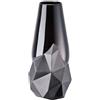 Rosenthal Vaso Geode nero in porcellana alto 27 cm