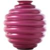 Venini Vaso Deco sabbiato magenta con interno lattimo alto 18 cm