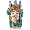 Verus Ceramiche Testa di Moro uomo alta 35 cm
