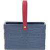 Tognana Vaso borsetta Bag rettangolare in ceramica azzurra alto 11 cm