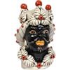 Verus Ceramiche Testa di Moro Demetra uomo volto nero alta 33 cm