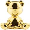 Qeeboo Lampada Teddy Boy oro metallizzato con cavo alta 32 cm