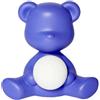 Qeeboo Lampada Teddy Girl viola LED ricaricabile alta 32 cm
