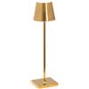Zafferano Lampada da tavolo Poldina Micro Pro oro alta 27,5 cm