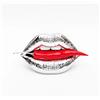 SEQUENZE ROSENTHAL Sequenze Mini bocca argento con peperoncino rosso 11 × 5 cm