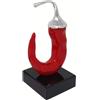 SEQUENZE ROSENTHAL Sequenze Peperoncino piccolo su base rosso e argento alto 12 cm