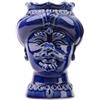 Verus Ceramiche Testa di Moro uomo blu lucido alta 12 cm