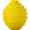 Venini Vaso Deco ginkgo con interno lattimo alto 24,5 cm