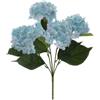 Hervit Creations Cespuglio di 6 ortensie artificiali blu 38 × 38 cm