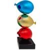SEQUENZE ROSENTHAL Sequenze Scultura Zen Balloons blu, oro e rosso alta 30 cm