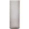EDG Enzo De Gasperi Vaso cilindrico Intagli in vetro tortora alto 60 cm