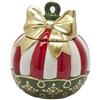 EDG Enzo De Gasperi Contenitore palla di Natale in ceramica verde alto Ø 21 cm