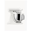 KitchenAid Robot da cucina con testa inclinabile Artisan, 4,8 L, set da 5 - Bianco