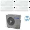 Samsung Climatizzatore Condizionatore Samsung CEBU S2 R32 Wifi Quadri Split Inverter 7000 + 7000 + 9000 + 12000 BTU con U.E. AJ080TXJ4KG/EU NOVITÁ Classe A++/A+