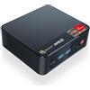 beelink Mini-PC Ryzen 7 5700U (8C/16T, fino a 4,3 GHz), Mini-Computer SER5 Pro Wi11 Pro, 32 GB di RAM DDR4/1 TB di SSD M.2 PCIe3.0, tripla visualizzazione 4K, DP1.4, HDMI