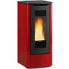 STUFA A PELLET VENTILATA LA NORDICA EXTRAFLAME DAHIANA AD 10 KW BORDEAUX V6
