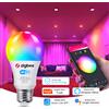 coolo Lampadine a LED Zigbee 3.0 da 18W Tuya WiFi RGB + WW + CW E27 lampada a LED 110V 220V per lavori domestici con Smart Life Alexa Google Assistant