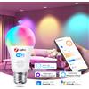 coolo Ewelink WiFi Zigbee Lampadina intelligente E27 Lampada a LED RGB + WW + CW 18W 15W Lampadina Funziona con Alexa Google Home Alice richiesto Zigbee Hub