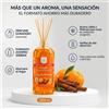 MikaDolls La Casa de los Aromas Mikado Cannella e Arancia Ricarica per Deodorante per Ambienti 1L Diffusore Liquido con 15 Bastoncini di Ricambio Fragranza Agrumata Dolce in Bottiglia Anti-Goccia