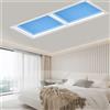 HomeLover Lampada da soffitto nordica con luce cielo blu per bagno Pannello decorativo per interni Lampada da camera per bambini Cucina Illuminazione naturale Plafoniera da superficie