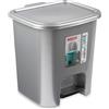 PLASTIC FORTE Pattumiera in plastica, Pattumiera con apertura a pedale, Pattumiera a pedale, Senza BPA, Capacità del cestino a pedale 7,5 L, 8 L, 9 L, 15 L, 18 L, 27 L, 50 L,