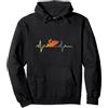 Retrò Impulso Jet Ski Sport Acquatici Id Vintage Jet Ski Autista Regalo Battito Cardiaco Jet-Ski Felpa con Cappuccio
