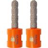 BRSCHNITT Fresa Diamantata 10mm - BRSCHNITT foretto diamantato Punte Allargare e Sagomare Fori per Allargare Fori in Piastrelle Porcellana Marmo Ceramica Granito(2 pezzi).