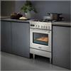 Delonghi De Longhi DGX64LSG Cucina 4 fuochi Forno 60cm Gas statico Valvola Sicurezza Classe A