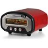 Ariete 3901 Da Gennaro, Forno per pizza, 2200W, Temperatura 430°C, 2 minuti di cottura, Pietra refrattaria, Rosso