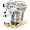 Ariete 1389 Positano Macchina da caffè, 850W, Compatibile con caffè macinato o con cialde ESE Filtro ½ tazze, Cappuccinatore