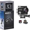 Akaso Action Camera 4K 20MP Fotocamera/subacquea Stabilizzazione dell'immagine Stabilizzazione dello zoom Memorizzazione del tempo 30 m Videocamera Telecomando 2 batterie Kit accessori Ki
