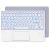 Lustrens Tastiera Bluetooth con touchpad, wireless e con illuminazione a 7 colori