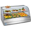 Tecfrigo Vetrina Refrigerata da Banco CHEF3-COLD in Acciaio Inox - N° 3 Bacinelle GN1/1 + N° 2 Griglia Neutra