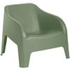 TOOMAX - Poltrona da Giardino Petra in Polipropilene Verde Salvia - h70x79x76,5 cm