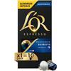 L'Or Capsule Espresso Decaffeinato Ristretto - 10 Capsule - Intensità 9 | Confezione singola, in Alluminio, Compatibili con macchine Nespresso®* Original