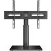 Merkloos Supporto TV da tavolo girevole 40 gradi - Altezza regolabile - Per TV da 26 a 65 pollici - Max 40 kg - VESA 600 x 400 mm