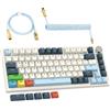 Merkloos Tastiera da gaming meccanica, formato 75%, cablata, con interruttori magnetici e tecnologia Hall-effect, compatibile con Mac e Windows