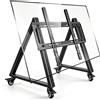 Lustrens Supporto TV a soffitto, orientabile, per schermi LCD, LED e OLED da 32 a 70 pollici, con standard VESA massimo di 500x500 mm e capacità di carico fino a 75 kg