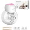 KISSBOBO ABP-1508 Tiralatte Elettrico Indossabile, 193g Leggero, Contenitore 180ml, 3 modalità, 9 livelli, batteria 1200mAh, apertura 27mm, uso senza mani casa, lavoro e viaggio (Rosa 1 pezzo)
