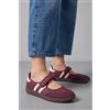 Luigi Sneakers Ballerine con Cinturino Sctrach - Bordeaux