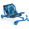 VEVOR Auto Oscillante Elettrica per Bambini, Portata Massima 60 kg, Blu, Movimento a Zig-Zag per Drifting, Lunghezza Regolabile, Ruote a LED, per Bambini dai 4 Anni, Ideale per Uso Interno ed Esterno