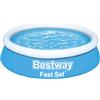 BESTWAY - PISCINA FAST SET GONFIABILE ROTONDA 244X61 CM. CAPACITA' 1.880 L 57448