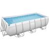 BESTWAY - POWER STEEL FRAME PISCINA FUORI TERRA RETTANGOLARE 404 X 201 X 100 CM. CAPACITA' 6.478 LT. 56442