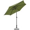 BIZZOTTO - KALIFE OMBRELLONE TONDO DN. 270 X H. 235 CM. CON SNODO COLOR OLIVE 0795717