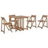 BIZZOTTO - NOEMI SET PIEGHEVOLE IN LEGNO DI ACACIA 4 SEDIE E 1 TAVOLO 0805988