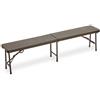 GARDEN FRIEND - HORECA PANCA RETTANGOLARE PIEGHEVOLE 183 X 76 X 74 CM. NOCE P1714195